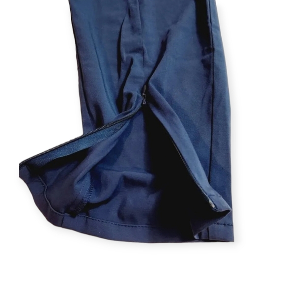 Jaanuu Women's Navy Skinny Pull-On Scrubs Pockets Bottoms Pants Nurses Medical🆕 - Picture 5 of 9